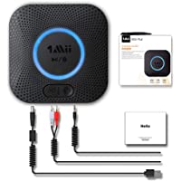 [Nuevo] 1Mii Receptor Bluetooth 5.0- Adaptador Audio Bluetooth Hi-Fi para Altavoz con AUX 3.5 mm Jack-RCA- Receptor de…
